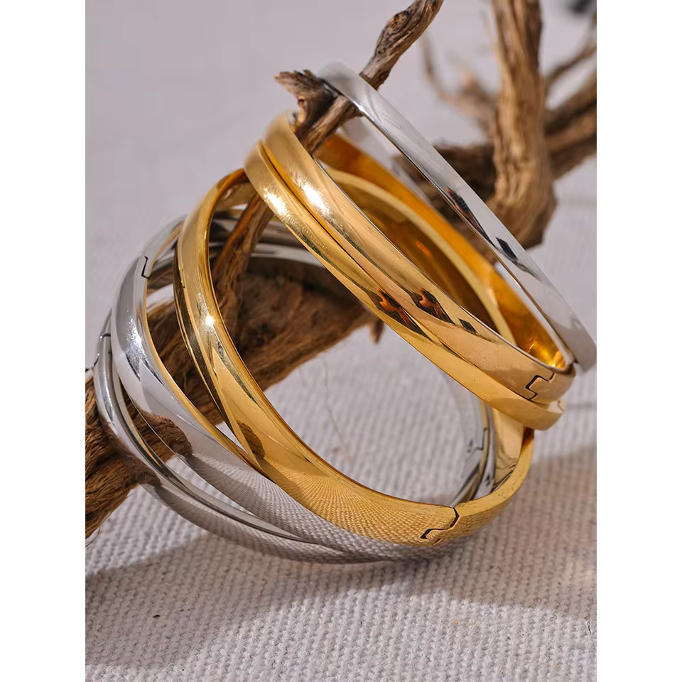 Stainless Steel Bangle Bracelet Durable Tarnish Resistant Jewelry