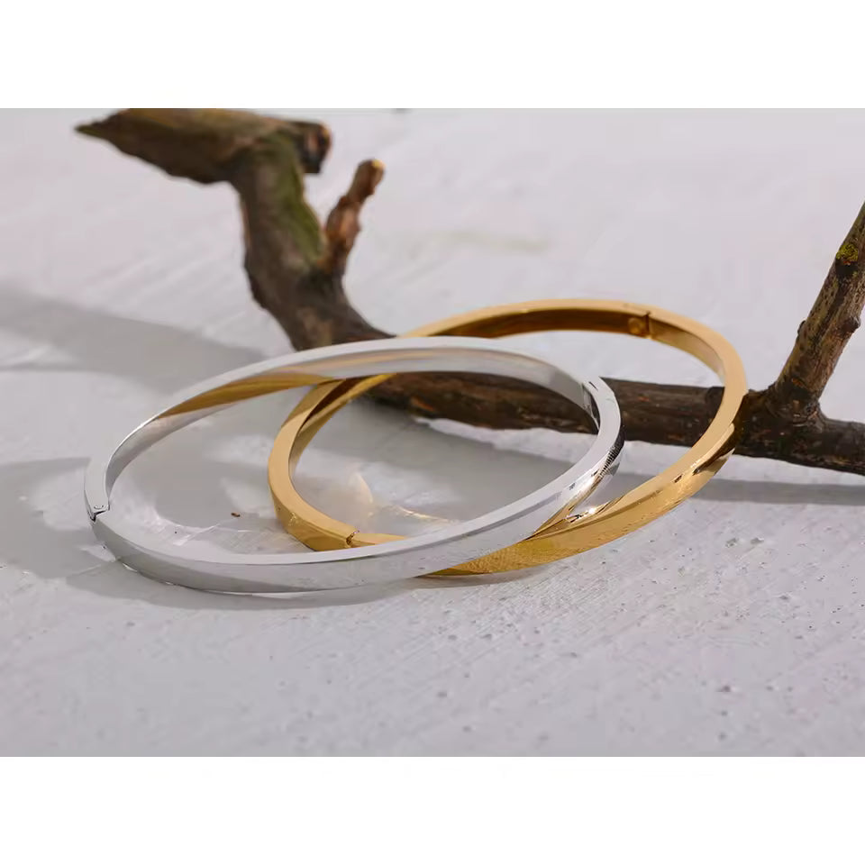 Stainless Steel Bangle Bracelet Durable Tarnish Resistant Jewelry