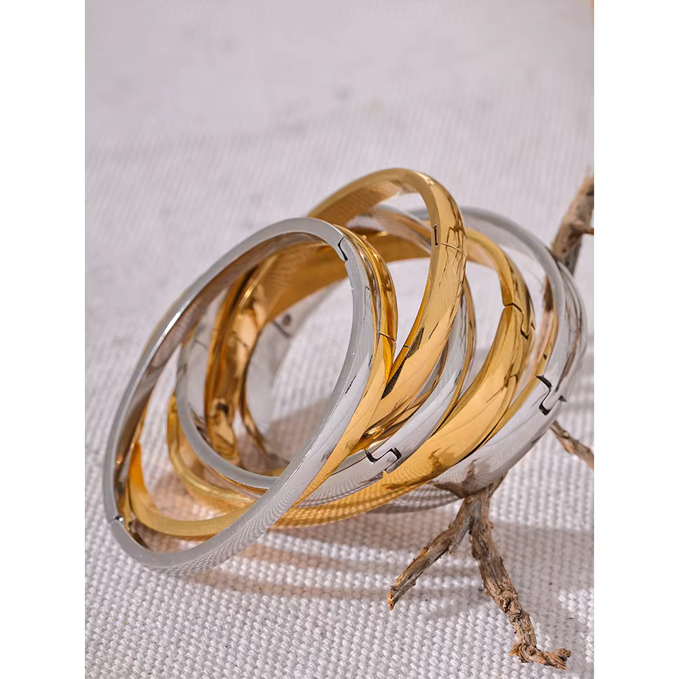 Stainless Steel Bangle Bracelet Durable Tarnish Resistant Jewelry