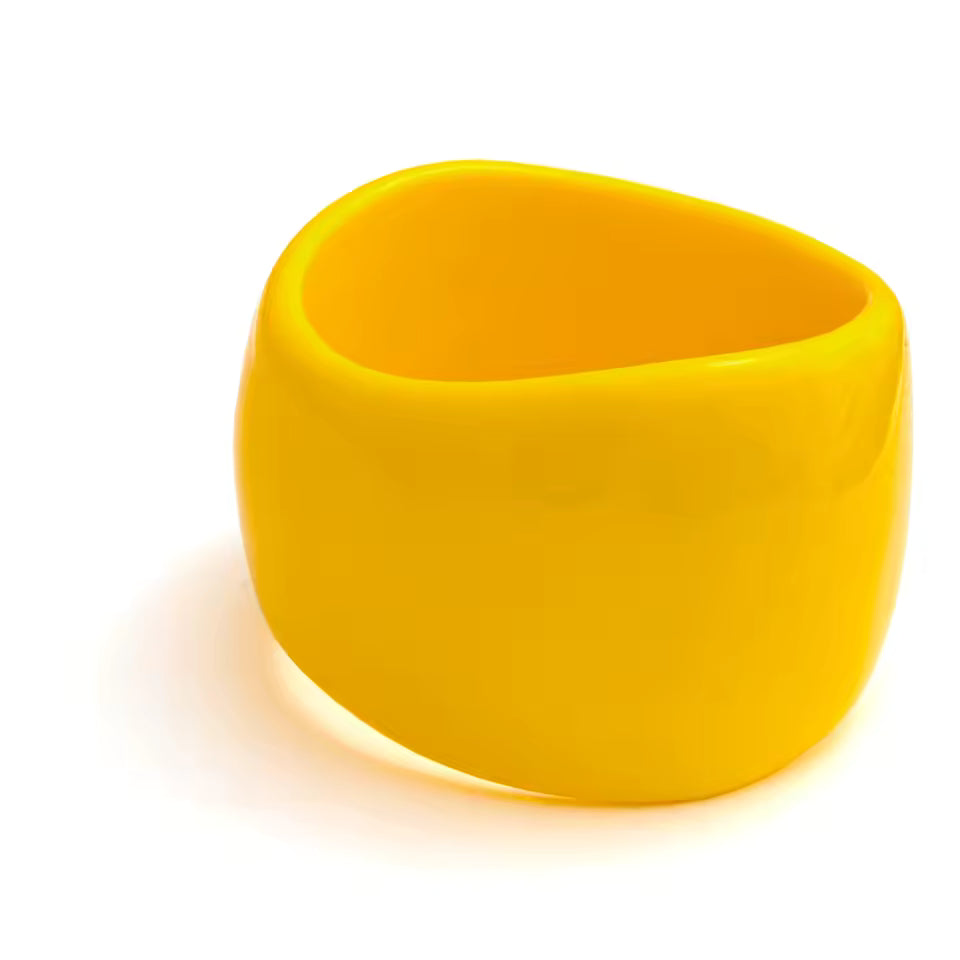 Resin Bangle Bracelet Lightweight Stackable Colorful Fashion Jewelry