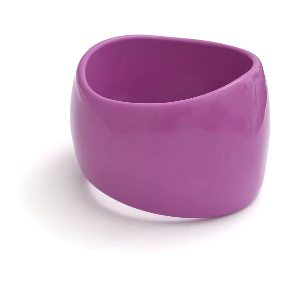 Resin Bangle Bracelet Lightweight Stackable Colorful Fashion Jewelry