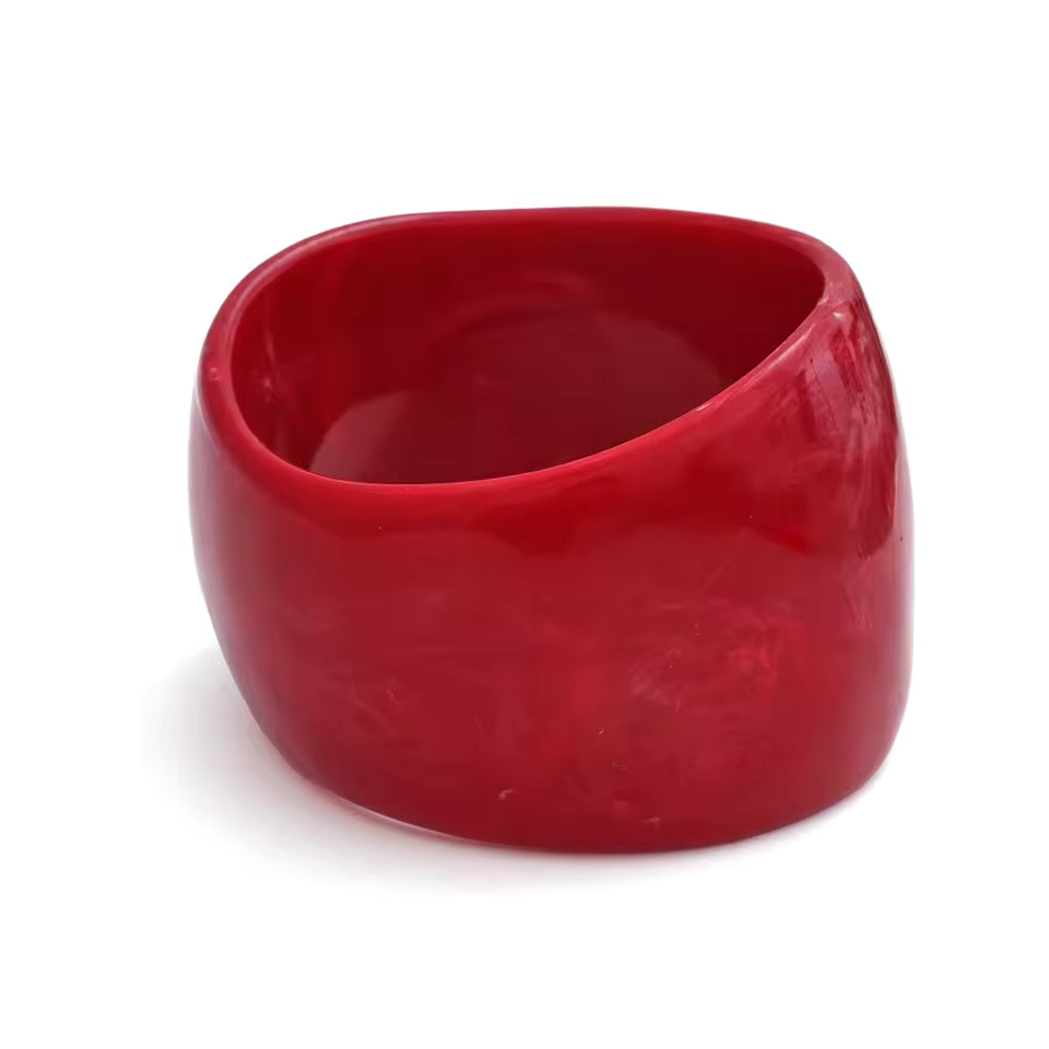 Resin Bangle Bracelet Lightweight Stackable Colorful Fashion Jewelry