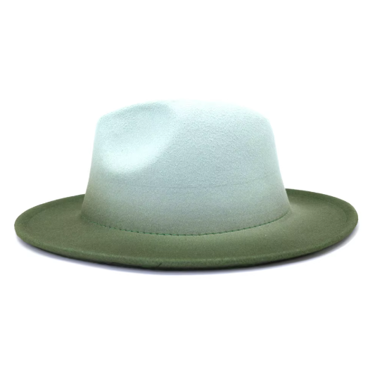 Gradient Wool Felt Jazz Fedora Hat