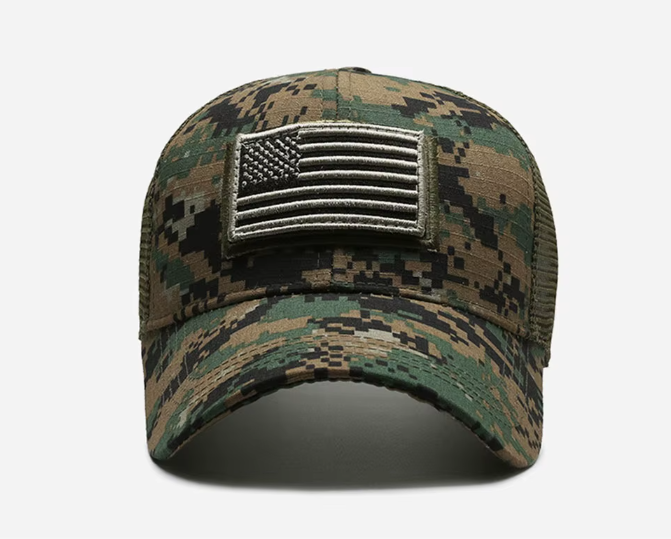 USA Flag Camouflage Baseball Cap
