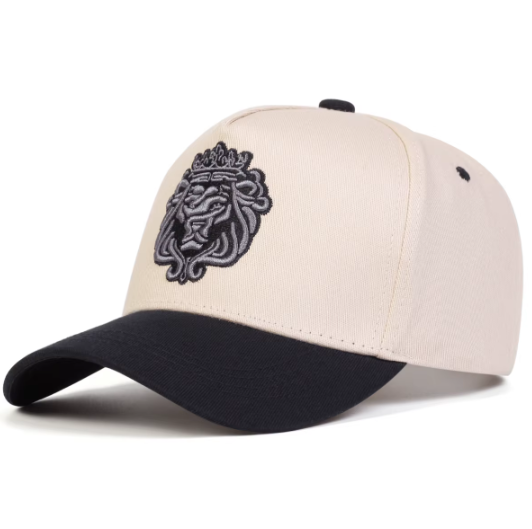 Crown Lion Embroidery Baseball Cap