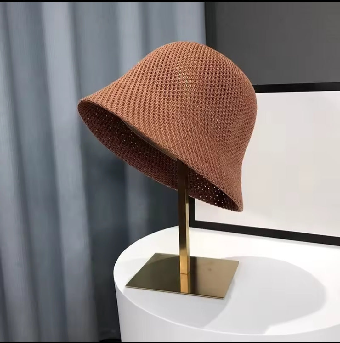 Breathable Mesh Bucket Hat Foldable Summer Sun Cap