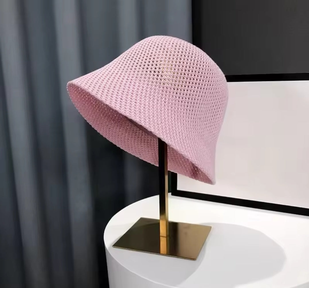 Breathable Mesh Bucket Hat Foldable Summer Sun Cap