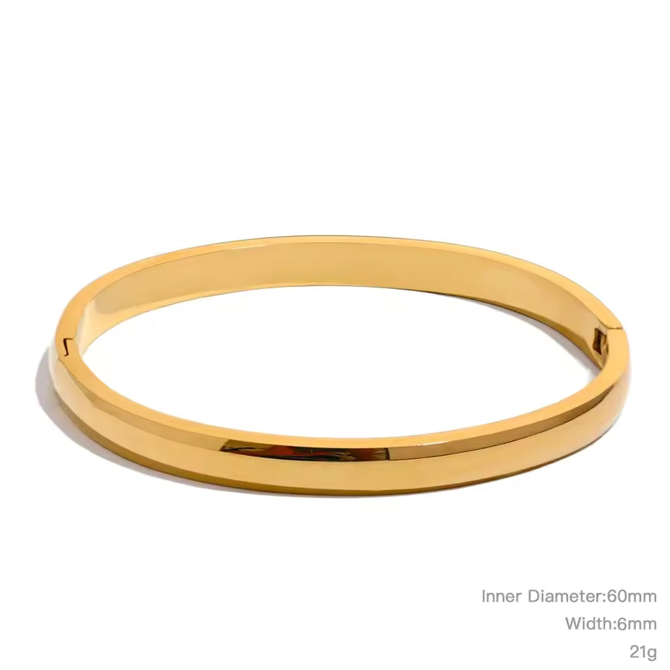 Stainless Steel Bangle Bracelet Durable Tarnish Resistant Jewelry