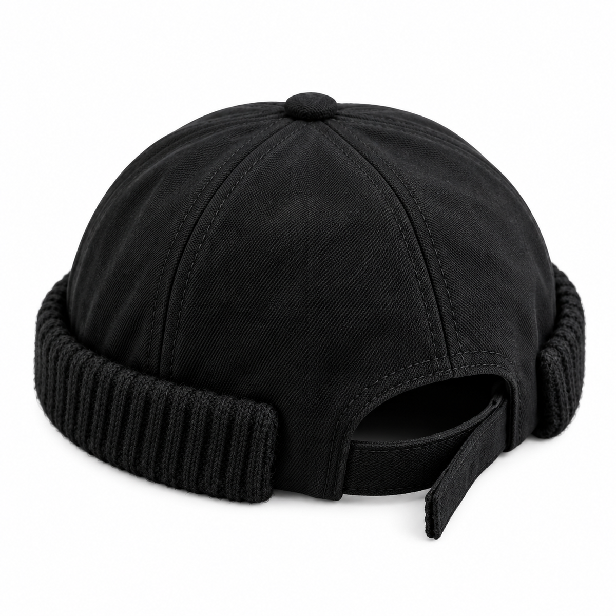 Black & Olive Green Adjustable Docker Caps, 2-Piece Set