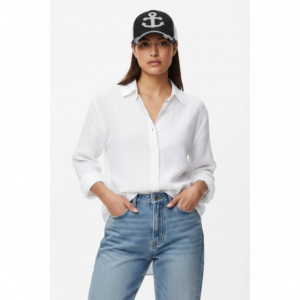 Anchor Cap Black – Front
