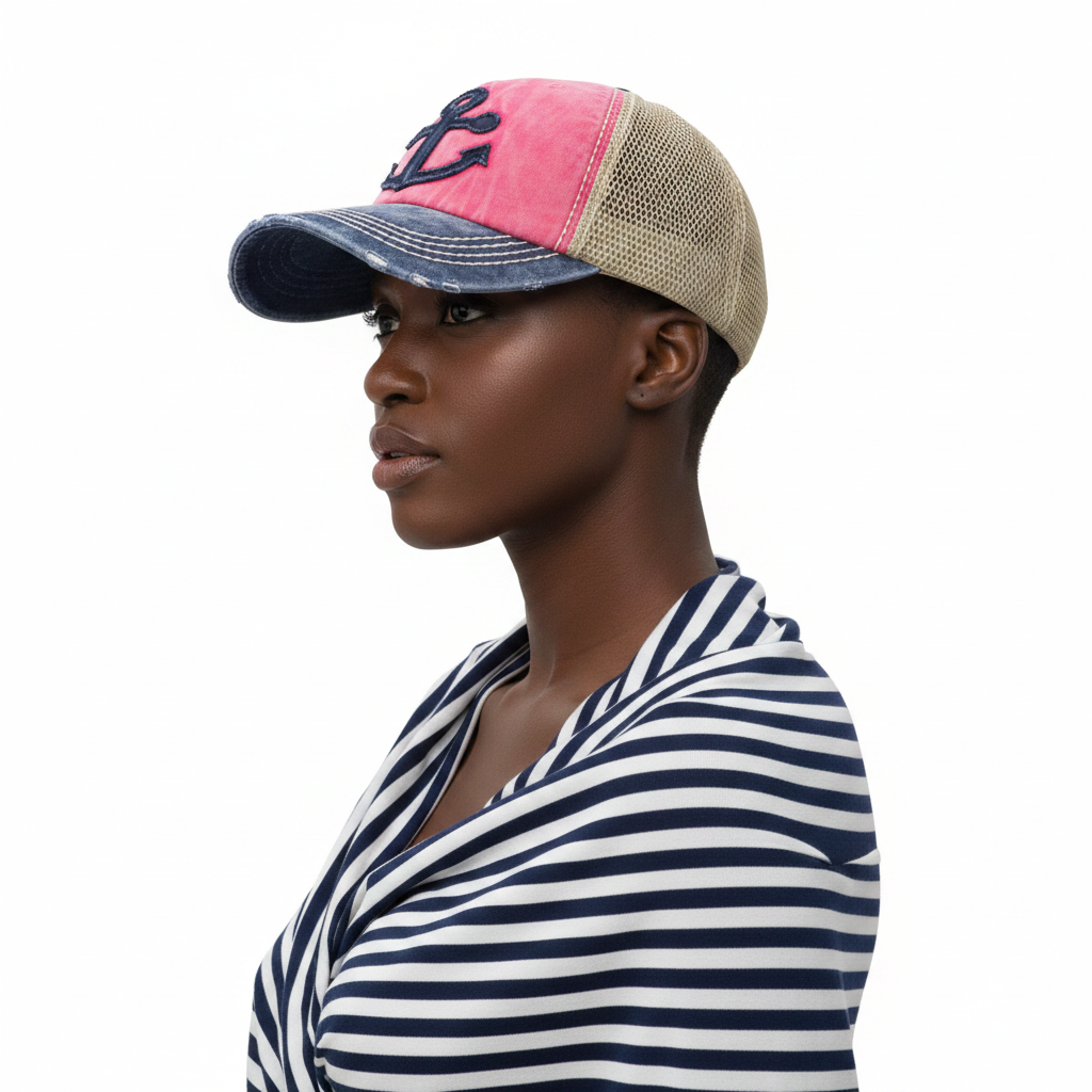 Anchor Cap Pink – Side
