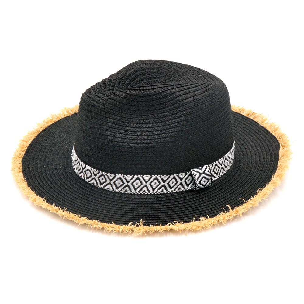 Boho Aztec Banded Sun Hat for Women