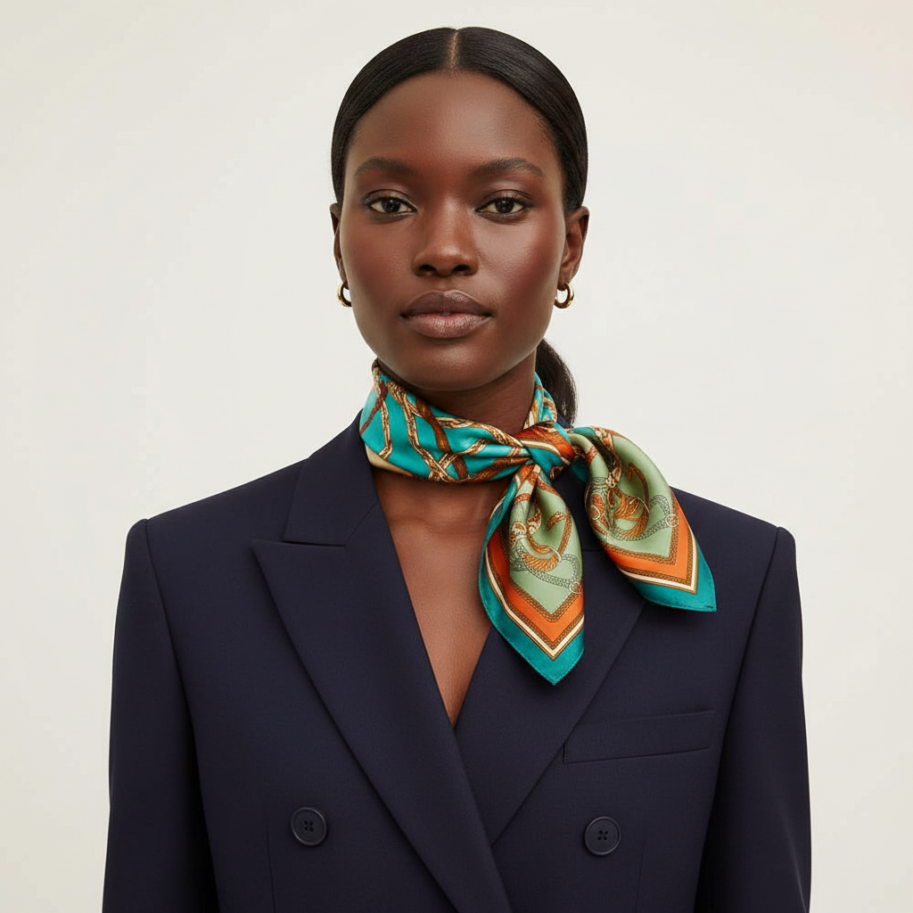 Baroque Scarf Neckerchief Front View