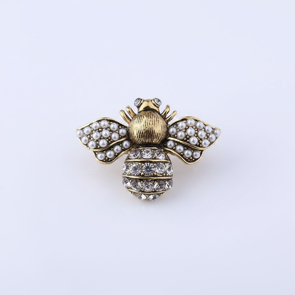 Bee Brooch Macro