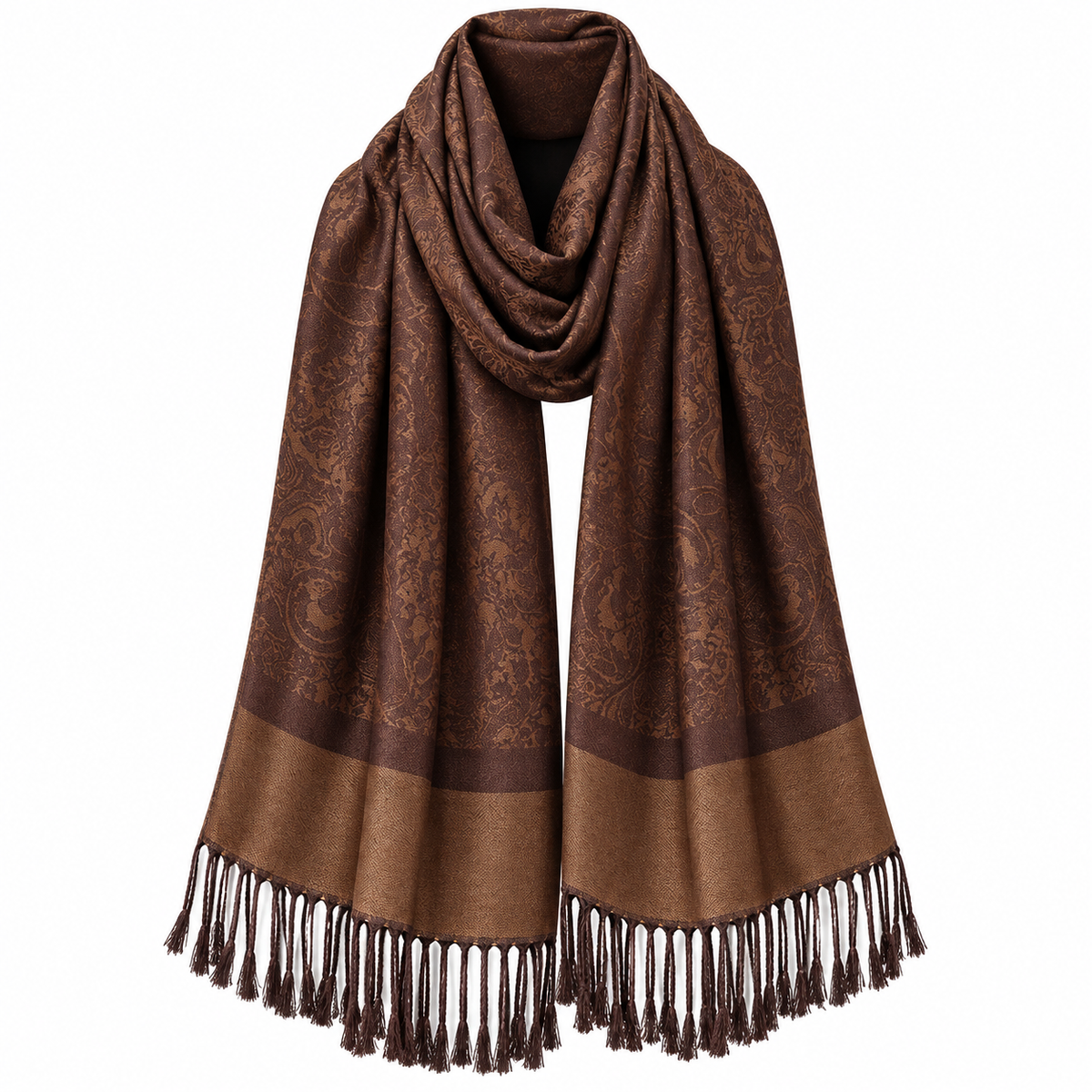 Paisley Jacquard Pashmina Scarf Set of 2