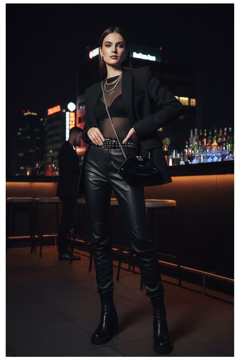 Black bag rooftop crossbody