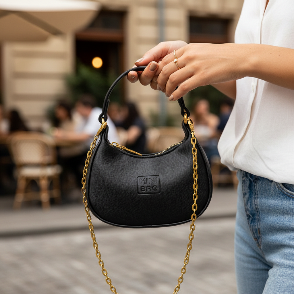 Black Hobo Bag – Detail