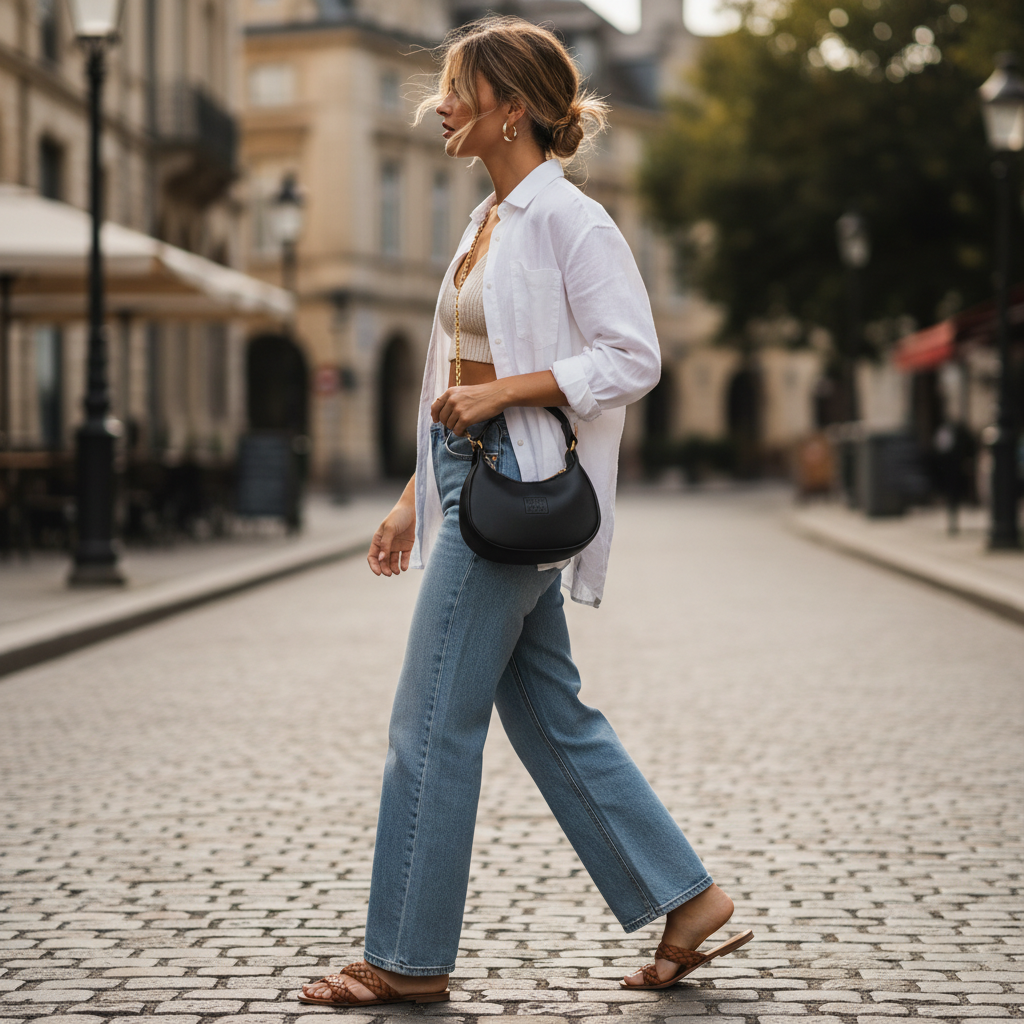 Black Hobo Bag – Side