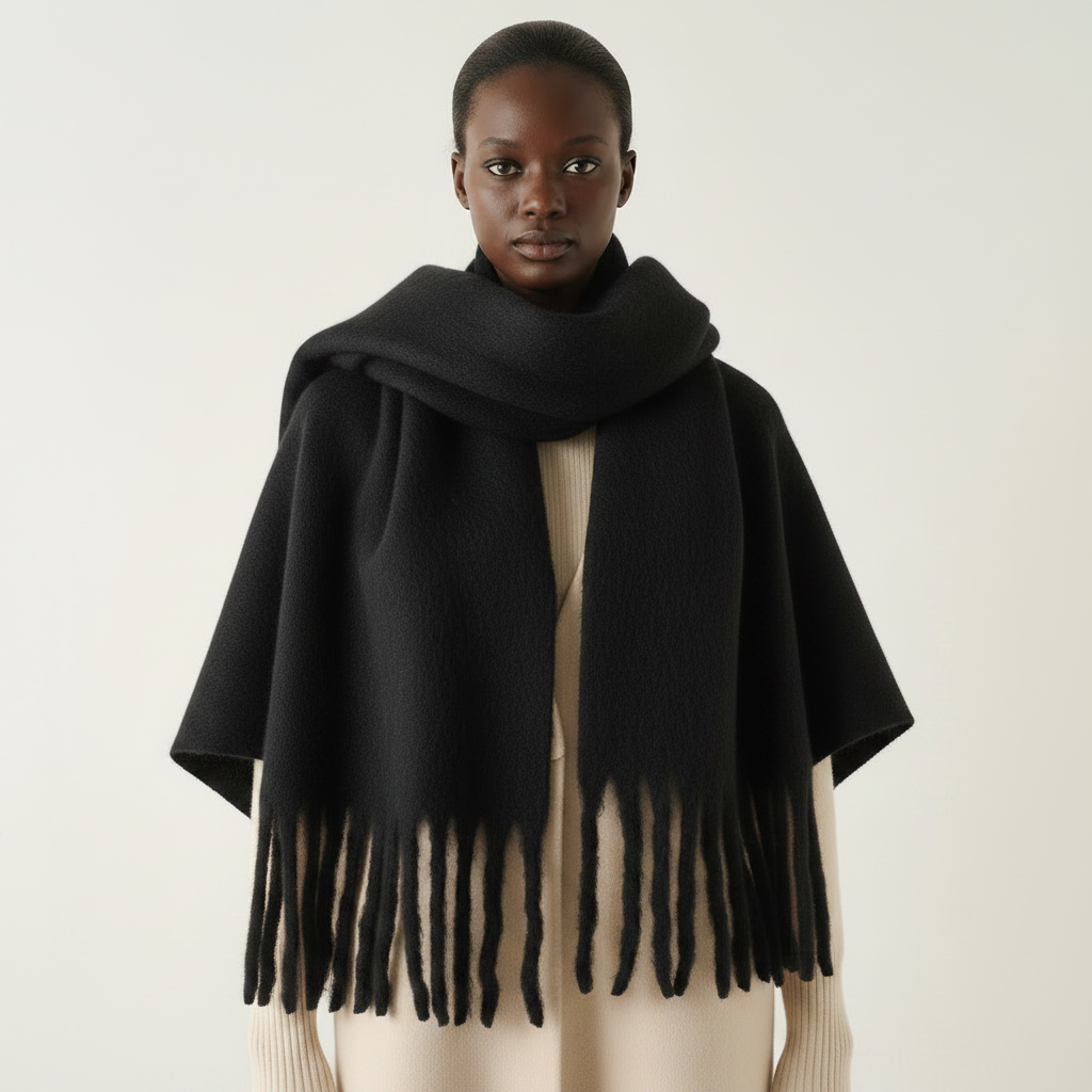 Black Scarf Front View