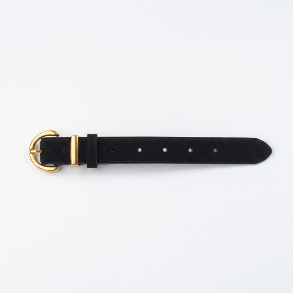 Black Suede Belt