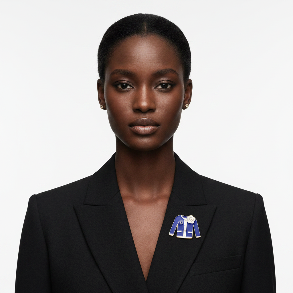 Blue Brooch Lifestyle - Front