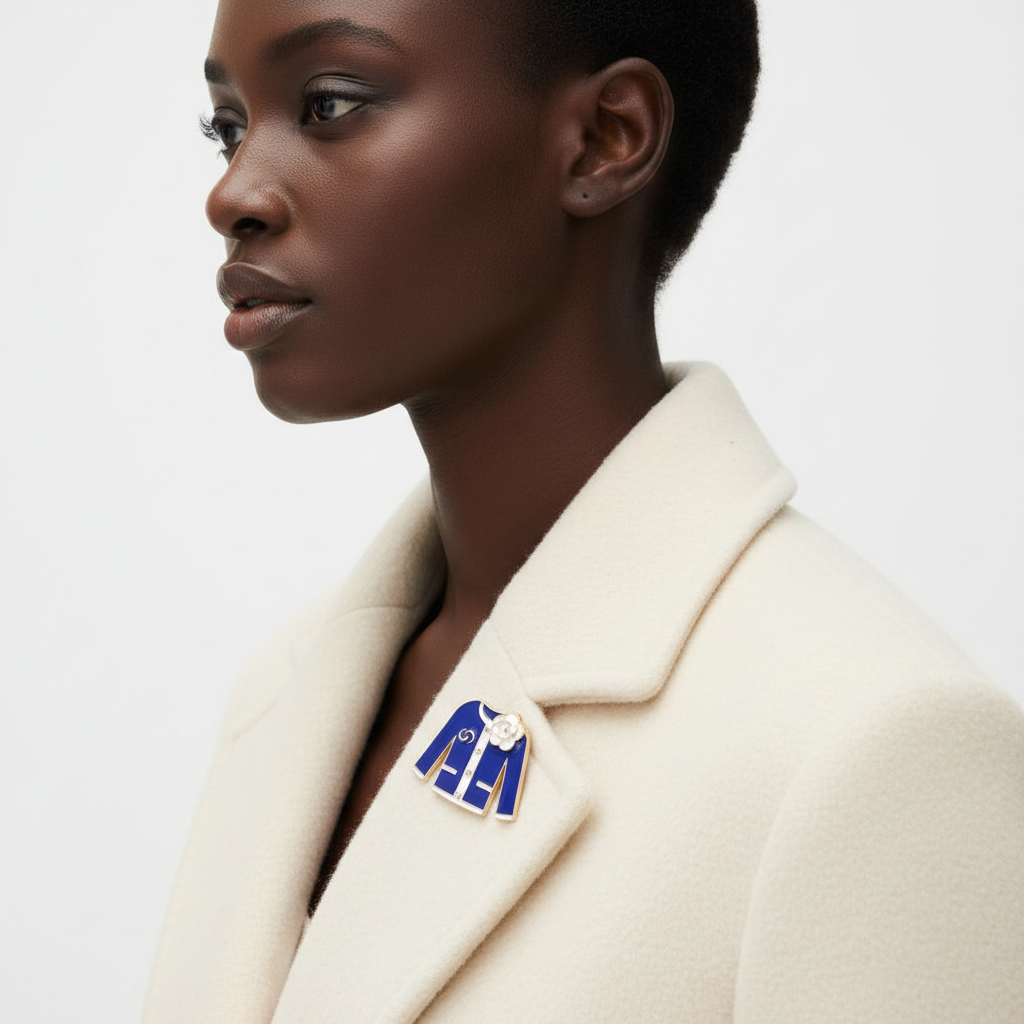 Blue Brooch Lifestyle - Side