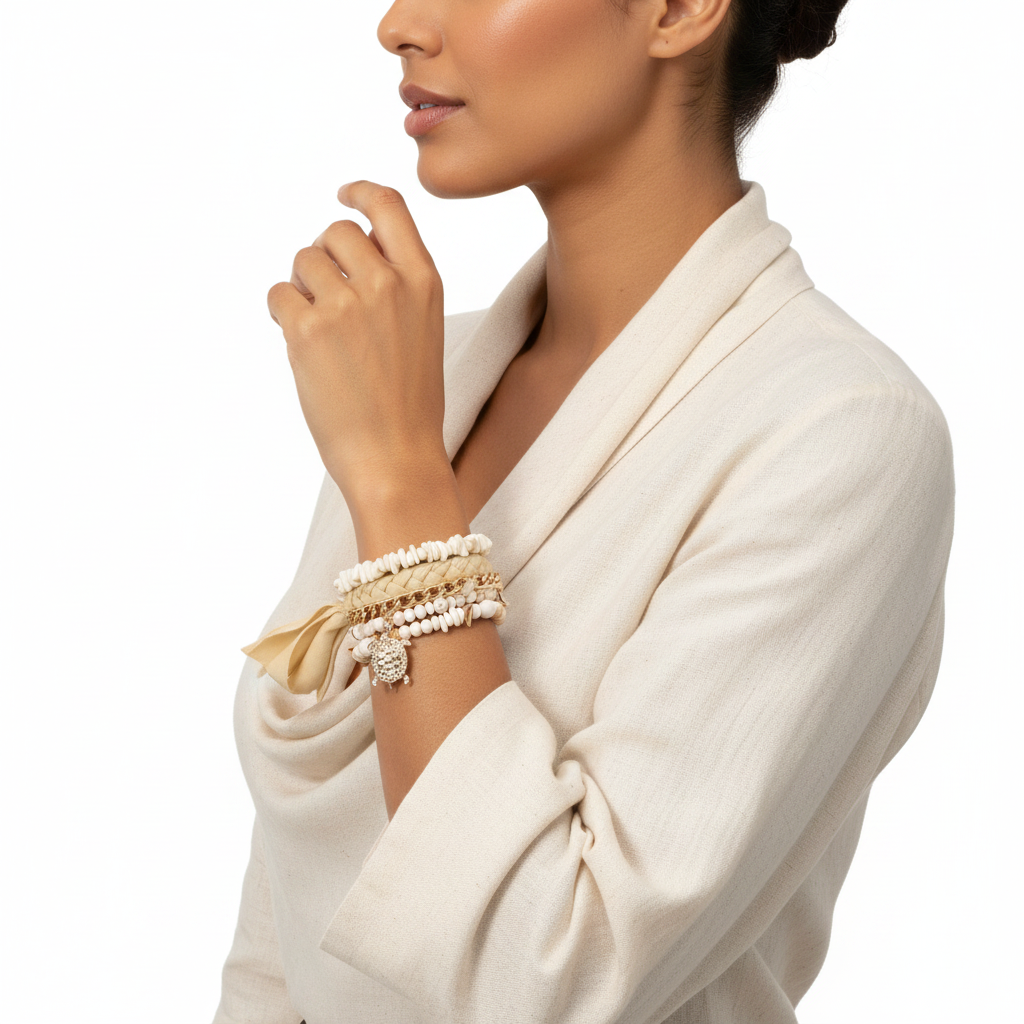 Boho Bracelet Set – Side Lifestyle