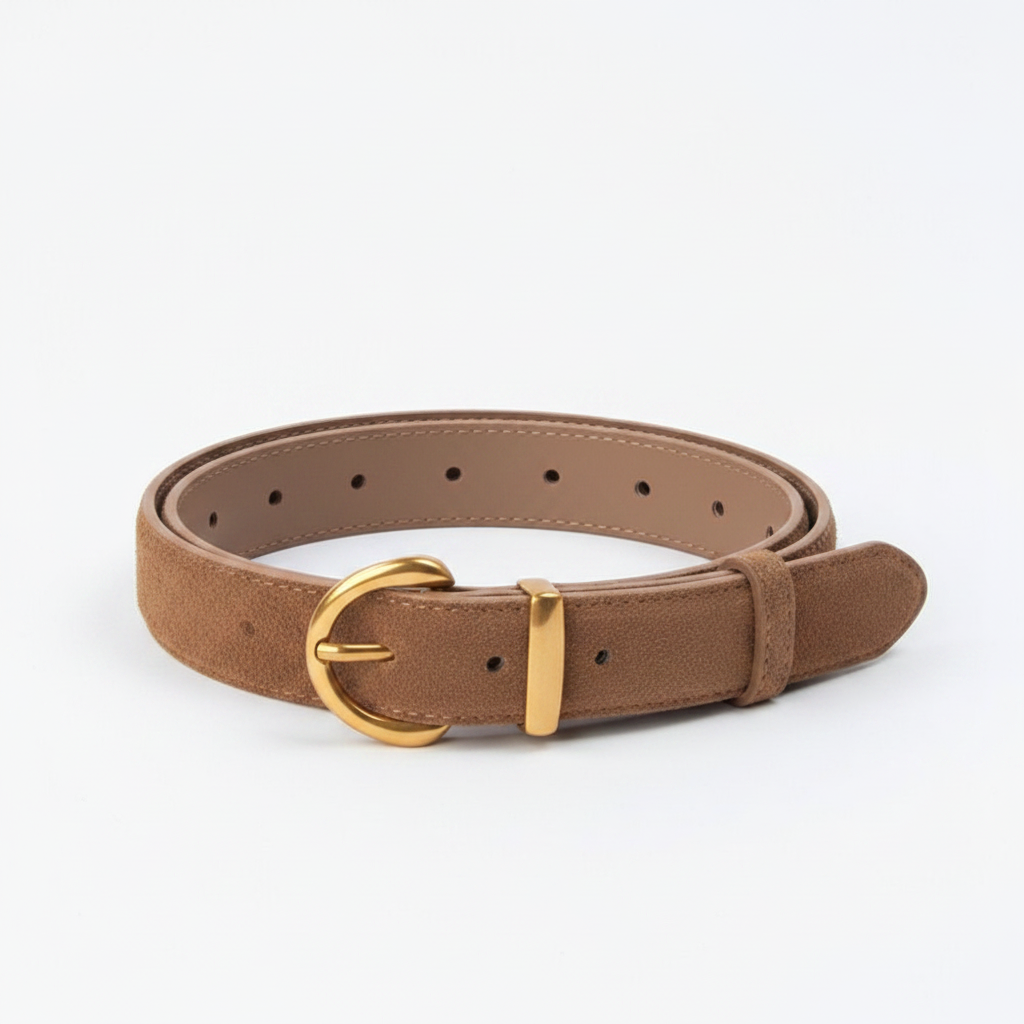 Brown Suede Belt