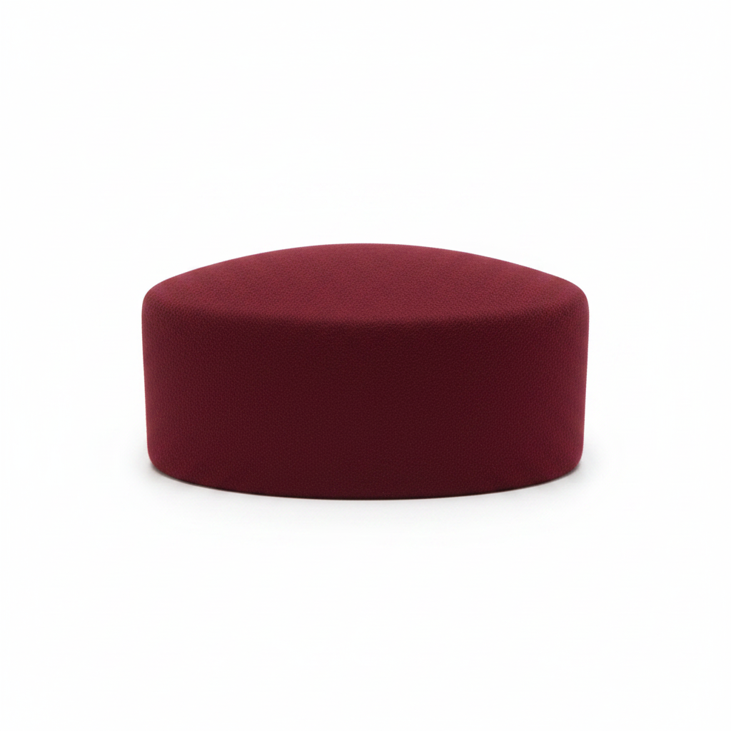 Burgundy Pillbox Hat - Product Front