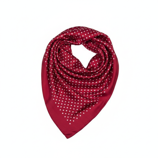 Burgundy Scarf – Draped Diagonal