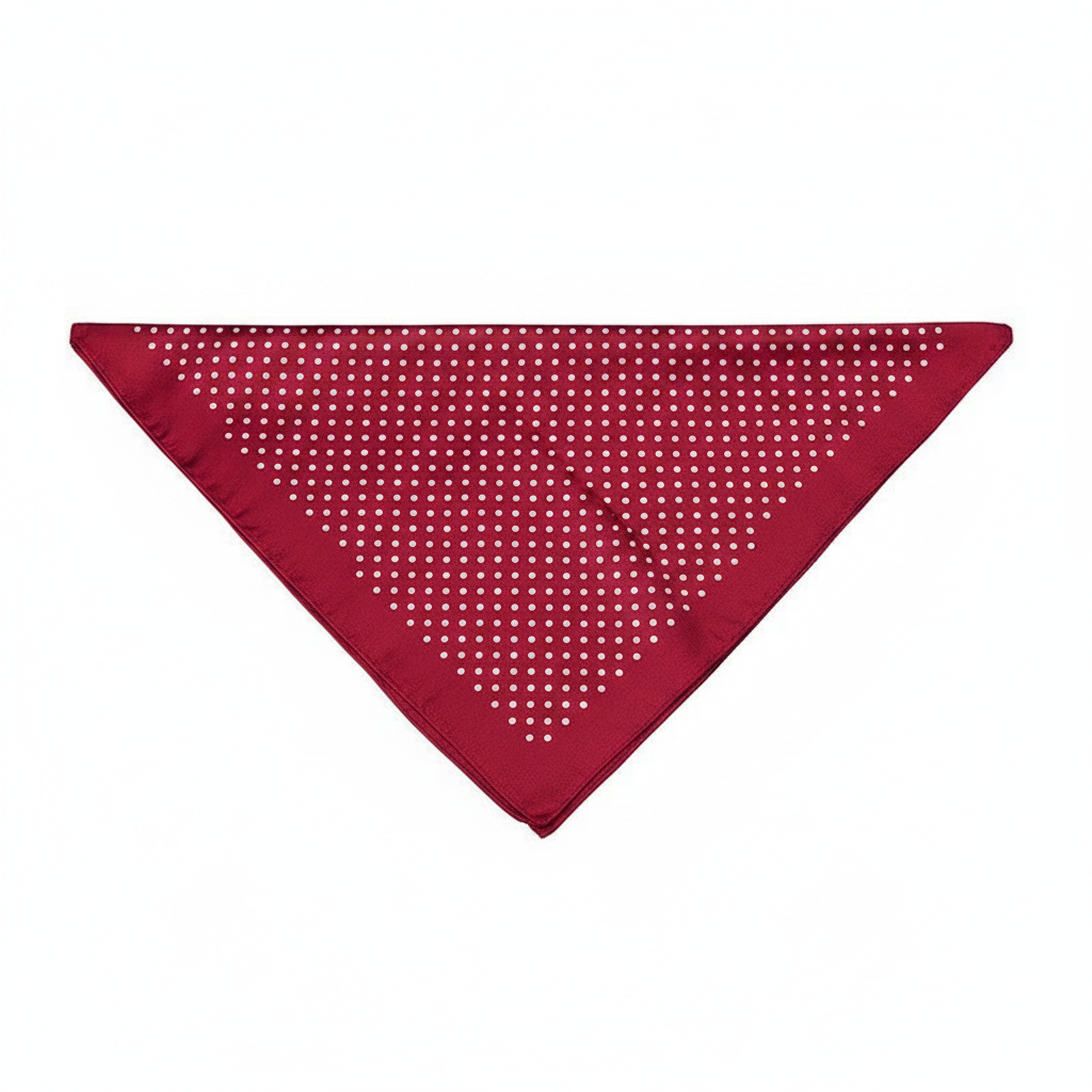 Burgundy Scarf – Triangle Fold
