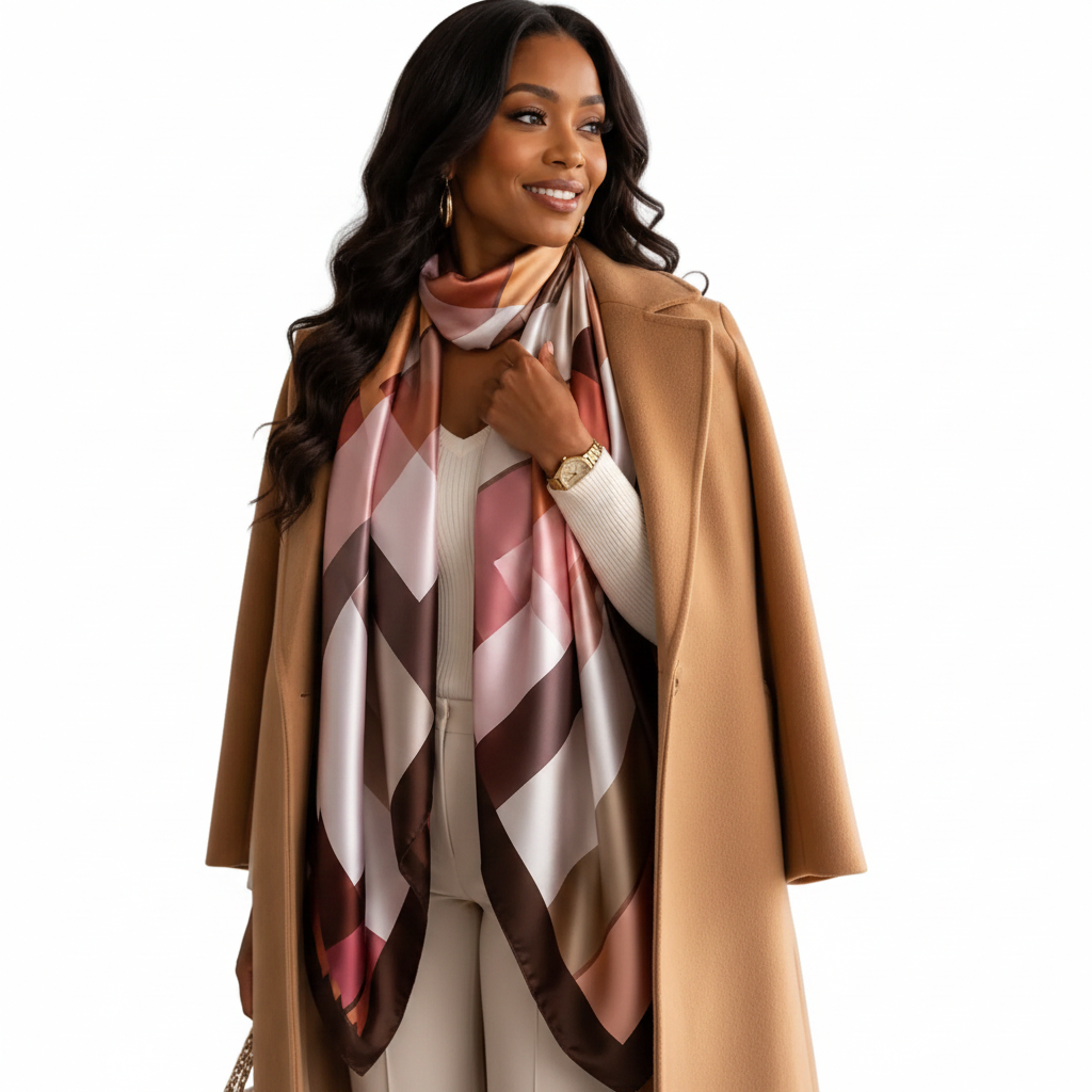 Camel coat look
