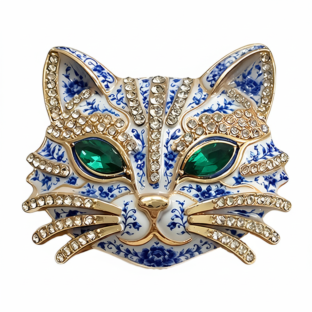 Cat Brooch — Detail Product Shot