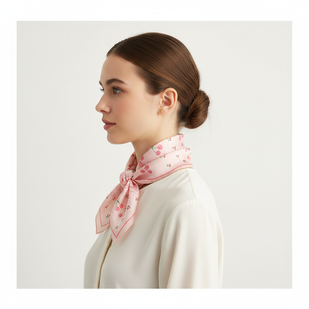 Cherry Paisley Scarf – Side