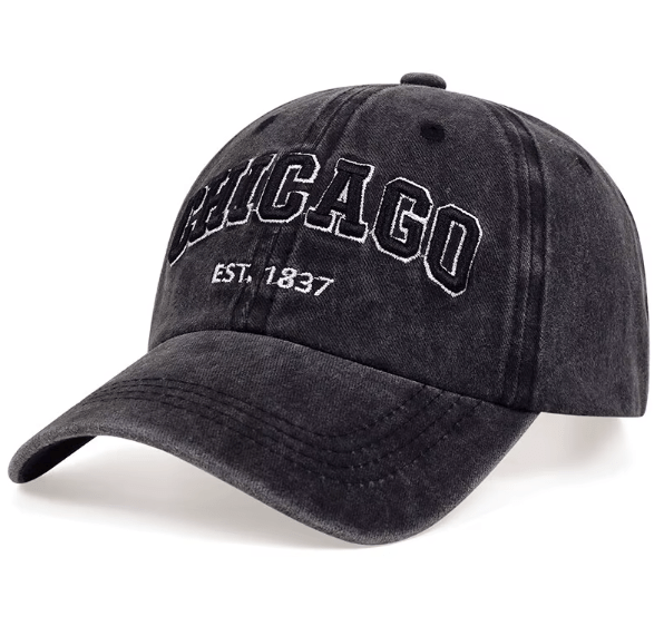 CHICAGO Cotton Baseball Cap - Hautefull