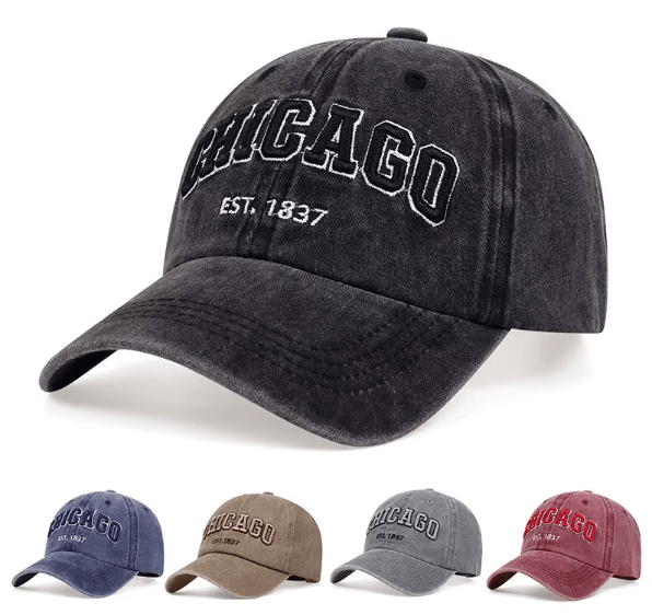 CHICAGO Cotton Baseball Cap - Hautefull