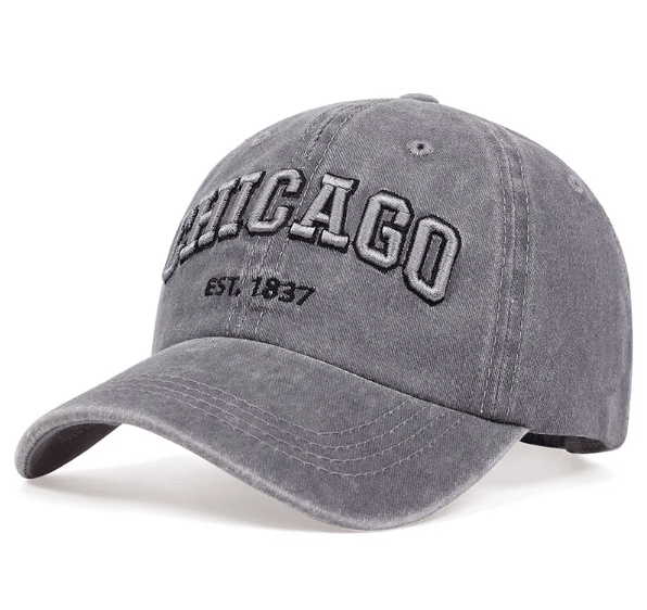 CHICAGO Cotton Baseball Cap - Hautefull