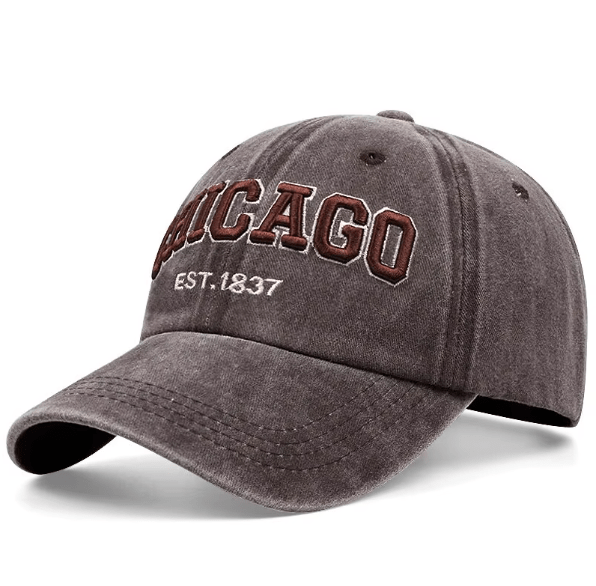 CHICAGO Cotton Baseball Cap - Hautefull