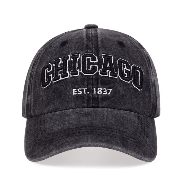 CHICAGO Cotton Baseball Cap - Hautefull
