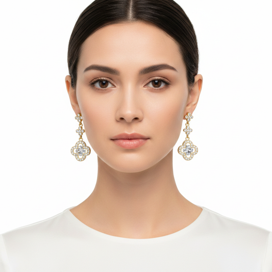 Clover Earrings - Front Lifestyle