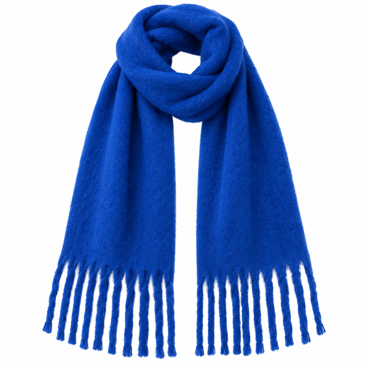 Womens Winter Cashmere Feel Pashmina Scarf  Blue  Warm Blanket Wrap Unisex