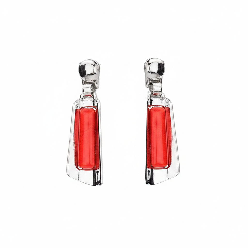 Earrings close-up
