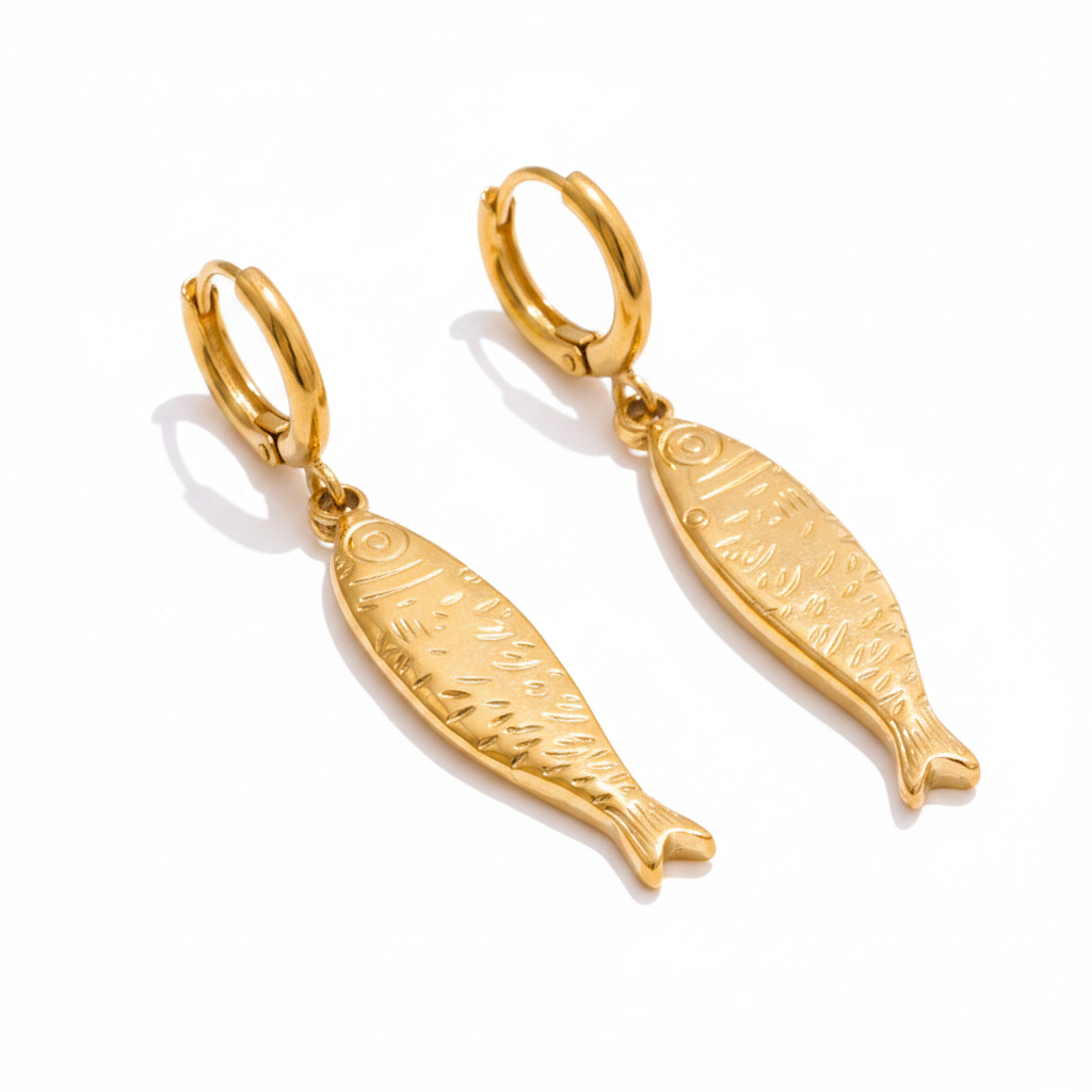 Earrings close-up