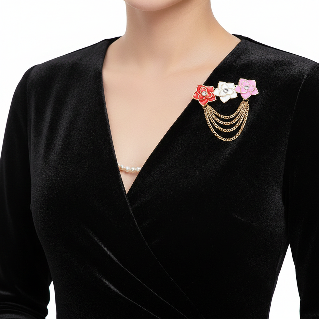 Evening dress styling