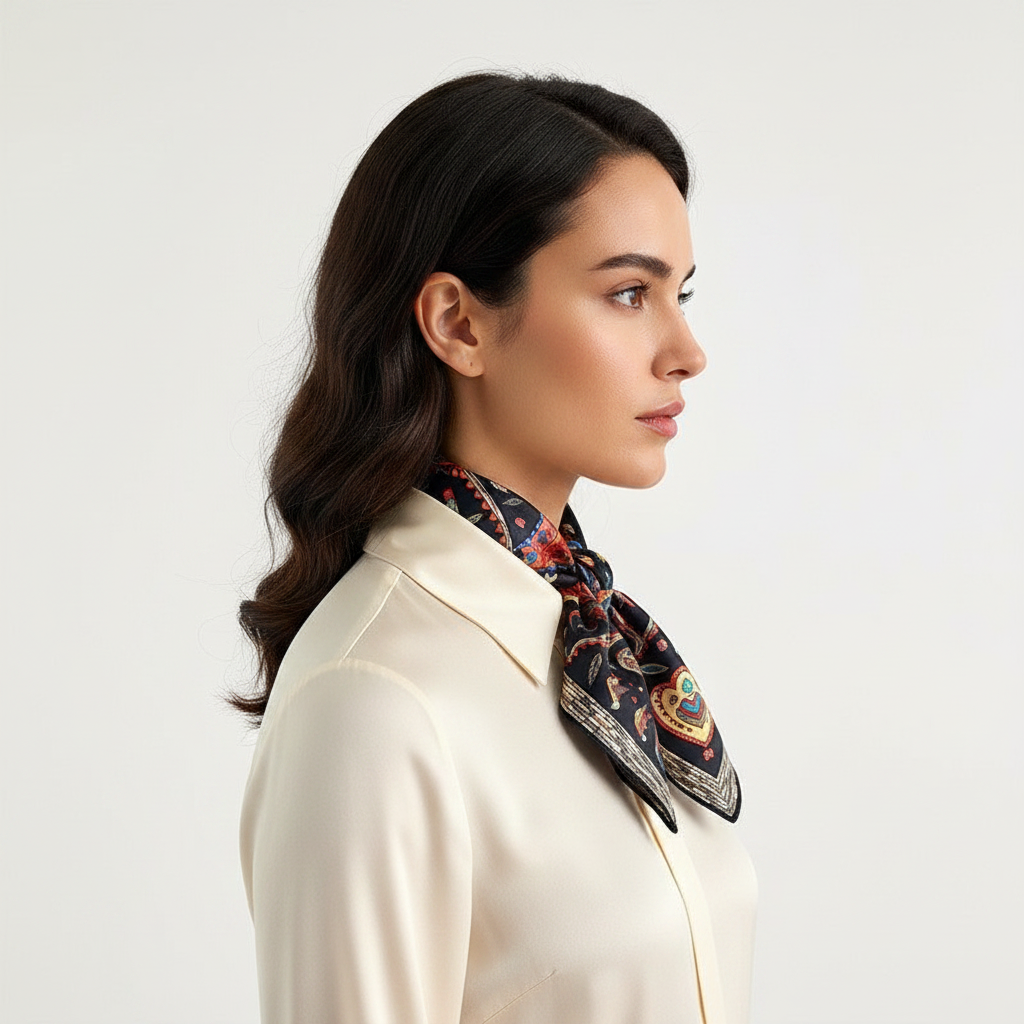 Folk Art Scarf Lifestyle Side