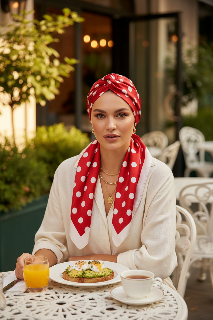 Front view headscarf
