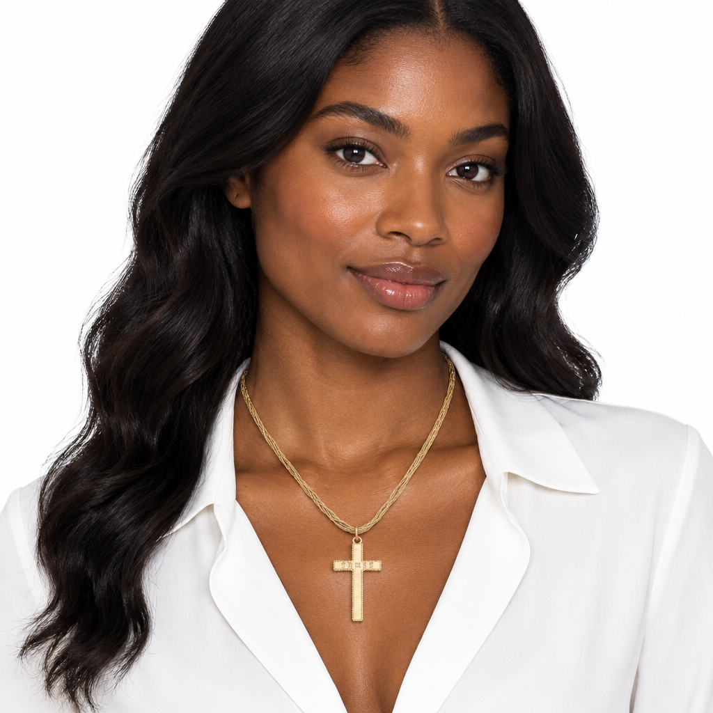 Front-view necklace lifestyle image