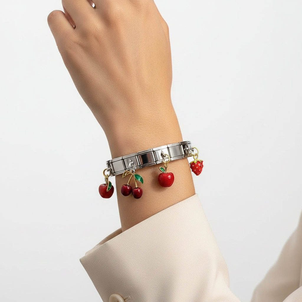 Fruit Charm Bracelet Lifestyle Side