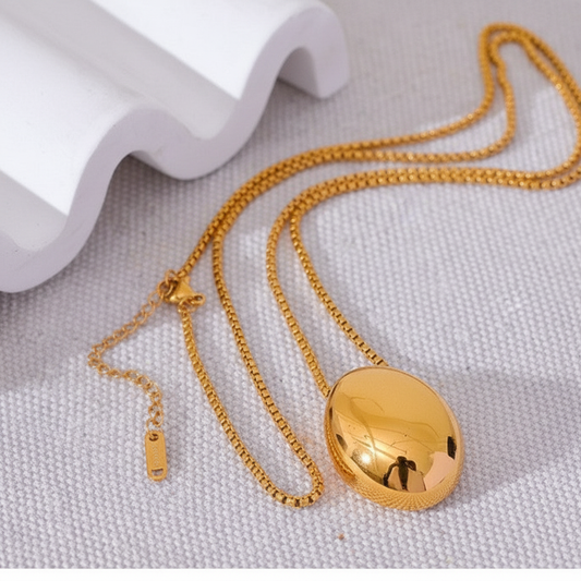 Gold Dome Pendant - Side Product Shot