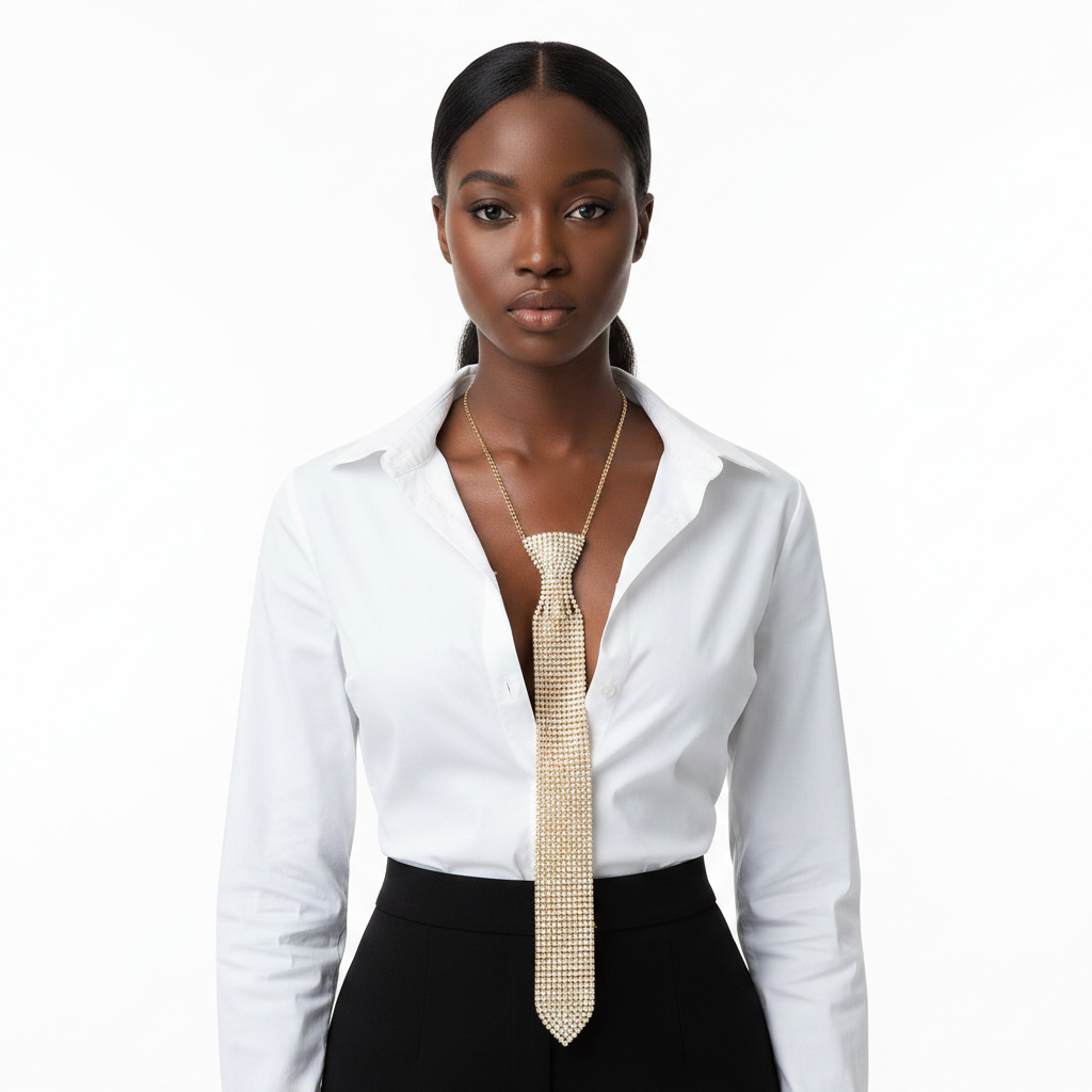 Gold necktie lifestyle